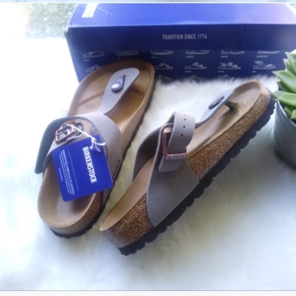 Birkenstock Gizeh Birko Flor Sandal Stone - Picture 4 of 8